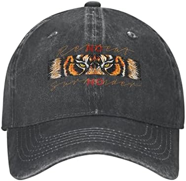 Vunko Tiger Cool במצוקה מתכווננת מתכווננת ג'ינס נשטף אבא משאית משאית כובע בייסבול כובע כדור לגברים
