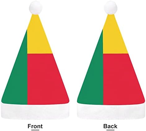 בנין דגל חג המולד כובע רך קטיפה סנטה כובע מצחיק כפה עבור חג המולד לשנה חדשה חגיגי מפלגה