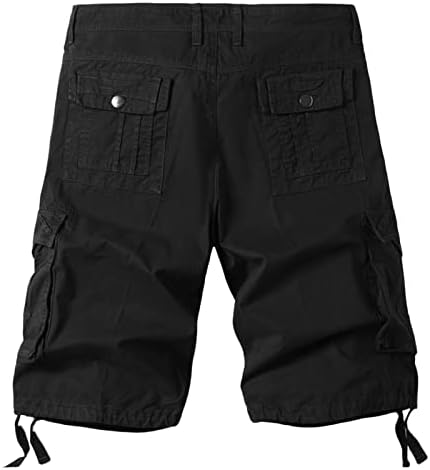 מכנסי מטען לגברים של Ymosrh מכנסיים קצרים בקיץ מכנסיים קצרים מכנסי טרנינג רופפים מכנסיים קצרים