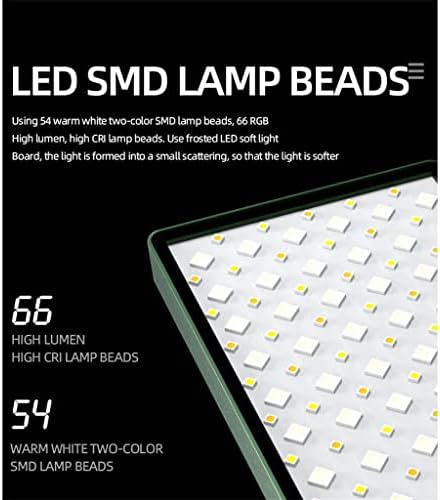LMMDDP 360 צבע מלא מיני RGB אור וידאו 2450mAh כיס נטען אור לעמעום