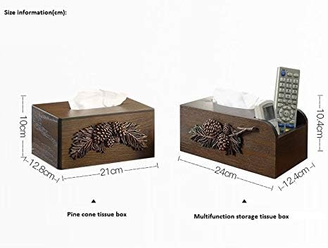 Anncus בסגנון אירופי פשוט ויצירתי סלון רב -פונקציונלי קופסת עץ ברקמות עץ שולחן עבודה שולחן עבודה תיבת אחסון שלט