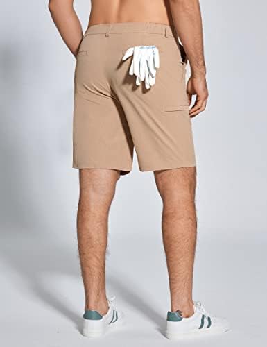 Zuty 8.5 מכנסי גולף לגברים מגורים מטיילים מטיילים 50+ מתיחה מזדמנת מהירה מהירה של מכנסיים קצרים משקל