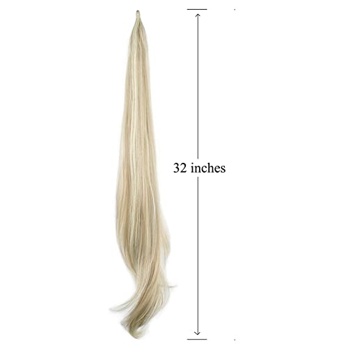 ארוך שכבות קוקו סינטטי הארכת שיער מלוכלך בלונד קוקו גמיש לעטוף שיער קוקו נוכריות 0906 32 סנטימטרים