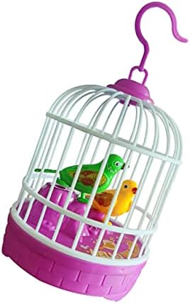 צעצוע זוהר סימולציה כלוב ציפורים ילדים צעצועים חינוכיים אלקטרוני מתנות לילדים ציפורים צעצועי