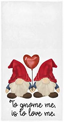 מגבות יד רכות של Valentines אדומות 30x15, ציטוט אהבה ייחודי דקורטיבי אצבעות אצבעות מטבח מגבות