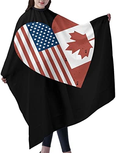 קנדה תספורת דגל אמריקאית סינר סינר שיער חיתוך סלון כף 55 x 66 אינץ
