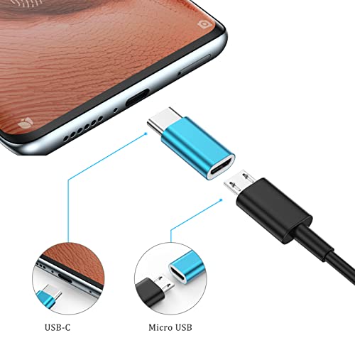 USB C ל- Micro USB מתאם, מיקרו USB נקבה ל- USB C זכר מחבר טעינה מהירה תואמת לסמסונג גלקסי S20 S10 S9 S8 פלוס, הערה