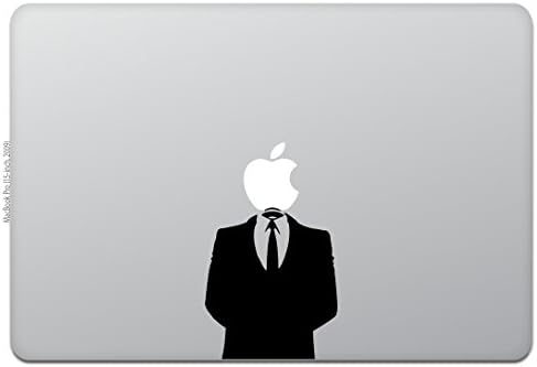 חנות חביבה MacBook Air/Pro 11/13 מדבקת MacBook אנונימית 15 שחור M445-15-B