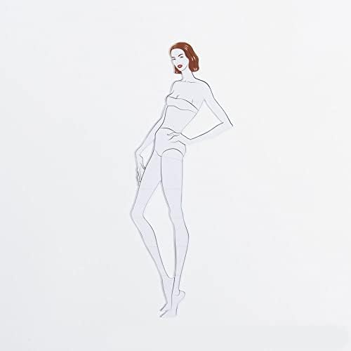 Welliestr 4 PCS/SET בגדי נשים עיצוב גוף אנושי אופנה דינמי איור דינמי סר
