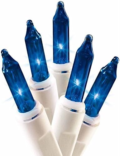 גאווה גאווה אולטרה -בריט אורות כחולים על חוט לבן - שימוש מקורה/חיצוני - UL רשום - סט של 100