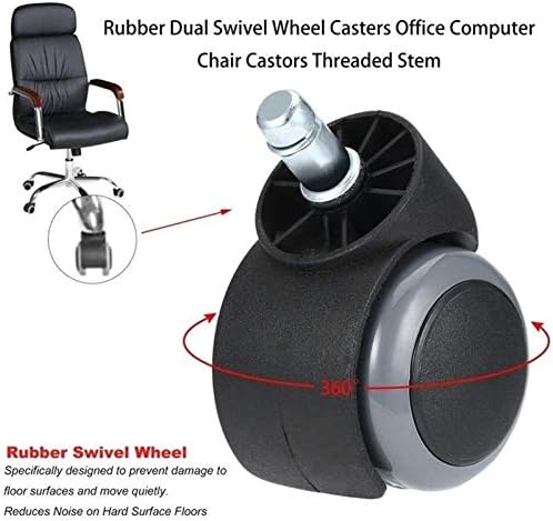 XZGDEN CASTOR CASTOR משרד כיסא מחשב גלגלים