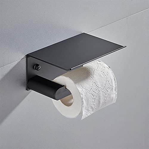 מחזיק נייר טואלט רכוב על קיר מגבת חדר אמבטיה מחזיק נייר מחזיק גליל עם אביזרי אמבטיה של מדף טלפונים