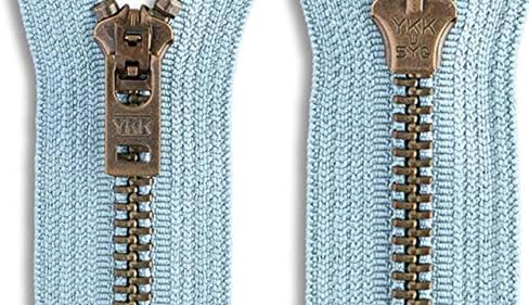 5 ג'ינס פליז עתיק/מכנסיים קנדי ​​משקל בינוני בינונית ykk Zippers - צבע סוכריות כחול 542 - בחר באורך שלך - מיוצר