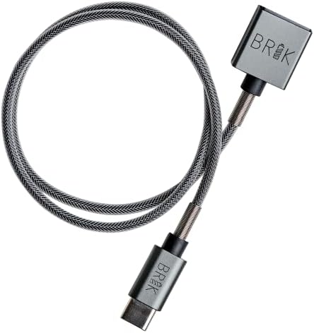 כבל טעינה USB -C מגנטית של BRIK - סוג מטען מסוג C - עיצוב אוניברסלי - מתכת אנודיזית - 18in