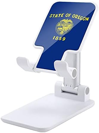 דגל מדינת אורגון של אמריקה טלפון סלולרי מתקפל עומד עריסה מתכווננת מחזיק טלפון מעגן שולחן עבודה