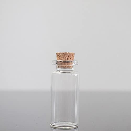 CABILOCK 40 יחידות צנצנות זכוכית מיני עם פקק בקבוקי זכוכית קטנים צנצנות מלאכה מאחלות לבקבוקים נסחפים
