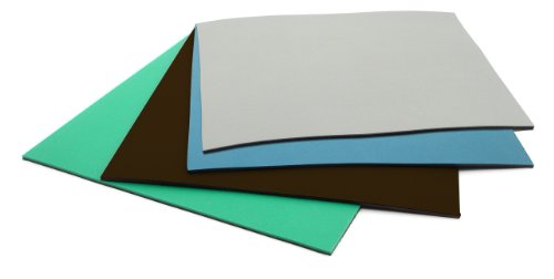 Botron ירוק פיזור 3 שכבה מחצלת גומי 60 '' x 30 '' x 0.12 '' עם חומרה והארקה