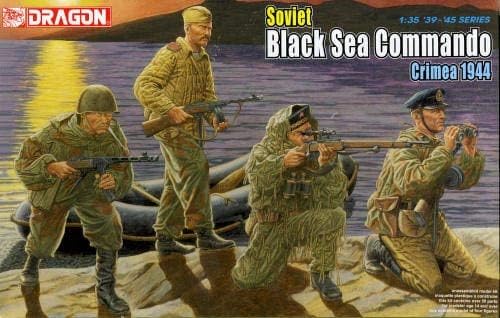 הדרקון 1/35 סובייטי שחור ים קומנדו, קרים 1944 - 4 דמויות סט