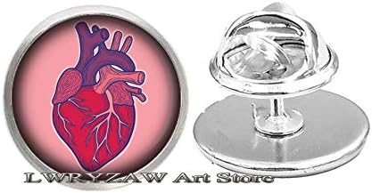 סיכת סיכת לב אומנותית, סיכה מינימליסטית של לב, עדינה, סיכה פשוטה, סיכה בעבודת יד, M369
