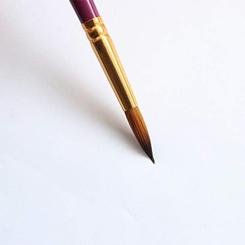HNKDD 6 יחידת עץ ידית עץ אקרילית צבעי עט עט כלים אמן אמן צבע מברשת ניילון שמן שיער ציור מברשות ציור ציור אמנות
