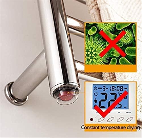 מגבת קיר אמבטיה של XZGDEN מחממת מגבת חמה יותר, מתלה מגבות חשמלי רכוב על קיר, 2 ב -1 בגדי מגבות