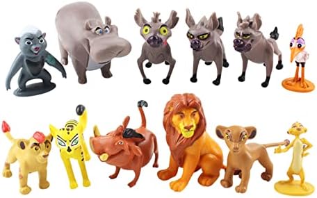 אשנוקס מלך האריות-פסלוני משמר האריות, סיפורי מופאסה וסימבה מושלמים את צעצועי מלך האריות, 1-2. 3 אינץ ' מיני