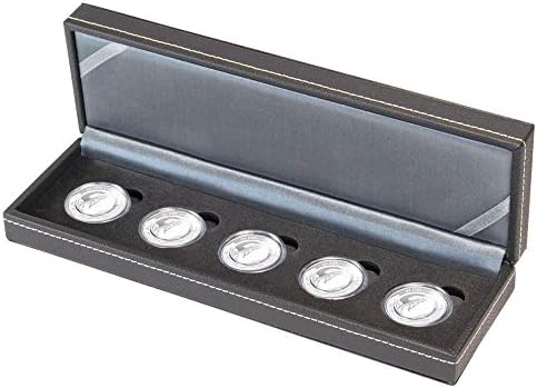 לינדנר נרה מטבע מקרה של עבור 5 יח'. גרמניה. 10 מטבעות אספן עם טבעת פולימר בכמוסות מטבע, כולל. קפסולות