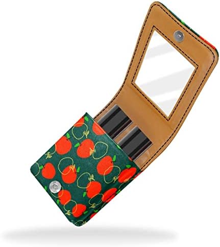 חמוד נייד איפור תיק קוסמטי פאוץ, שפתון מחזיק איפור ארגונית, קריקטורה פירות אדום ירוק דפוס מודרני