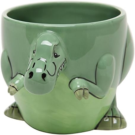 חידוש קרמיקה דינוזאור קפה ספל, דקורטיבי 3 ד טי רקס בצורת עיצוב תה ספל כוס