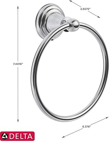 דלתא-ברז זכיה46-יח ' 1 ווינדמר-טבעת מגבת, כרום מלוטש