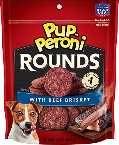 טעם בשר בקר רזה מקורי של PUP-Peroni, שקית 22.5 אונקיה + סיבוב Beef Brisket, 5 שקית אונקיה כלב פינוקים חבילה