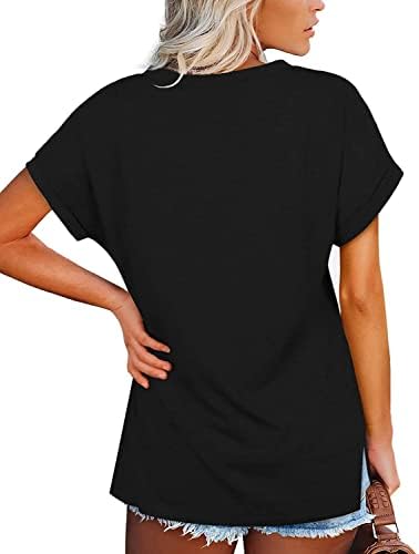 חולצות טוניט עם שרוול ארוך מפוסות חולצות צבע בלוק חולצות מזדמנים נוחות טוניקות בגדי אופנה