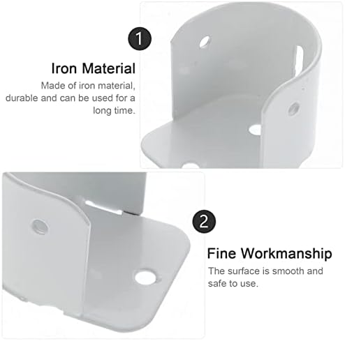 דו -קול קולב סטנד מקלחת מחזיק ברזל ארון ברזל סוגר מוט: 4 יחידות סוגר שקע אוגן צורה צורת וילון כבד