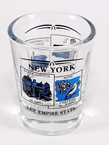 נוף מדינת ניו יורק כחול זכוכית שוט חדשה