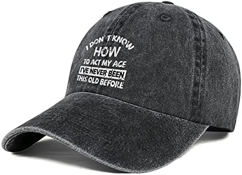 אני לא יודע איך לפעול כובע הגיל שלי לגברים נשים וינטג 'מתנות כובע כובע משאיות מצחיקות לשימוש יומיומי