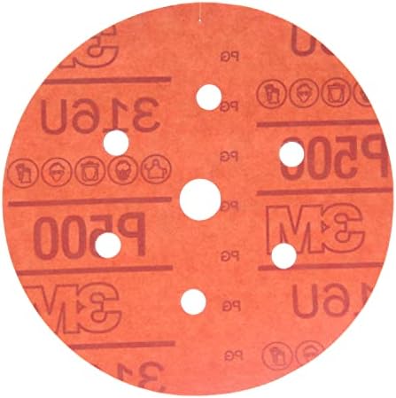 3M 01138 HOOKIT אדום 6 P500 DISCLER DISCLER FREAL DISCE