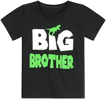 חולצה של האח הגדול לתינוק פעוט Boy Bro הכרזה על חולצת טריק