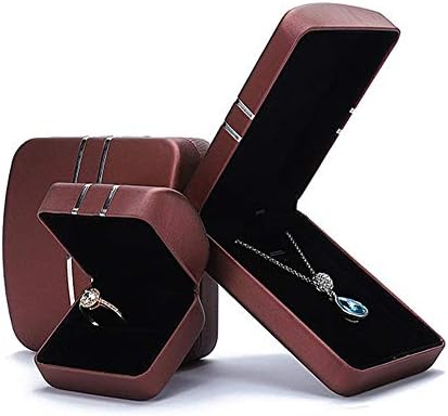 TEERWERE מארגן אחסון תכשיטים מתלה טבעת עגיל תליון צמיד ארוך קופסאות קופסאות מתנה קופסאות מתנה קופסאות