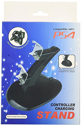מטען תחנת טעינה כפול גנרי עבור בקר PS4/PS3/PS2 - פלייסטיישן 4, שחור