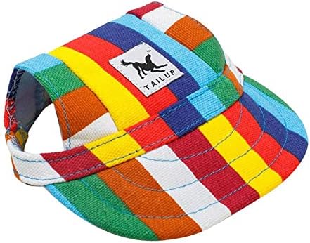 כובע בייסבול לחיות מחמד חיצוני חתול כלב ספורט פס מתכוונן כובע נסיעות קיץ מחמד כובע סאנבונט מחמד לאופנתי