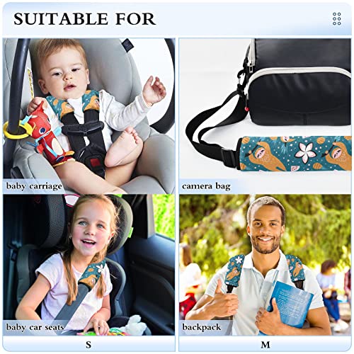 פרחים פרחים רצועות מושב מכונית רפידות כתף לילדים תינוקות נוחות כיסויי חגורת בטיחות רכים עם חגורת חגורת בטיחות