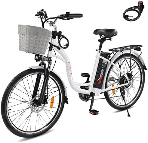 אופניים חשמליים של Pexmor למבוגרים, 350W EBIKE ELECTRIC CIOM אופניים אופניים 36V 12.5AH סוללה נשלפת, 26 אינץ