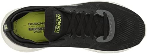 סקצ ' רס גברים של גורון גלישה-צעד להגמיש-אתלטי אימון ריצה הליכה נעליים עם אוויר מקורר קצף נעל, שחור /