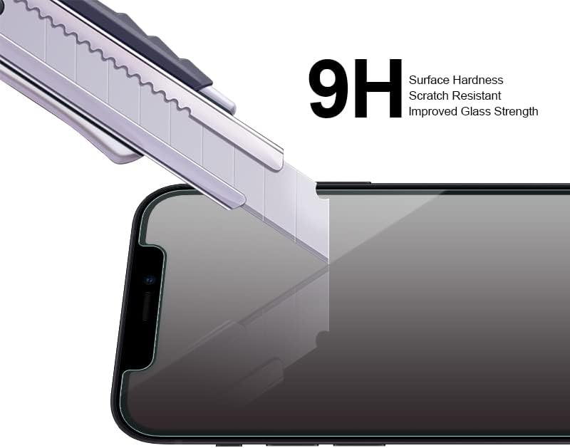 סופרשילדז מיועד לאייפון 14 פלוס + עדשת מצלמה מגן מסך זכוכית מחוסמת, נגד שריטות, ללא בועות