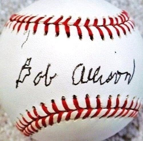 בוב אליסון חתום בייסבול OAL JSA - כדורי בייסבול חתימה