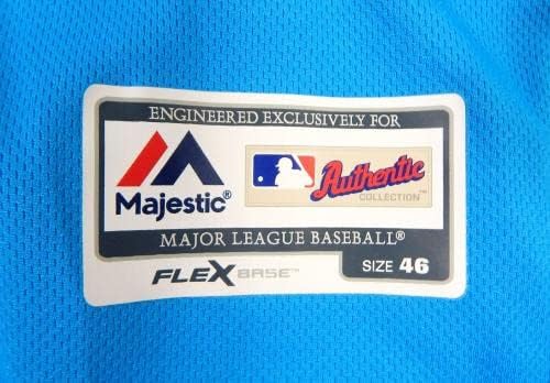 מיאמי מרלינס דה לוס סנטוס 76 משחק הונפק כחול ג'רזי 46 DP22269 - משחק השתמשו ב- MLB גופיות