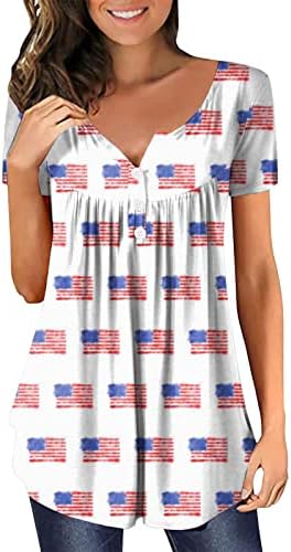 מיאשוי ארוך שרוול כותנה לנשים עצמאות יום לנשים בתוספת גודל אמריקאי 4 של יולי ארוך שרוולים חולצות עבור