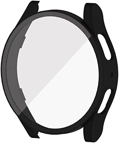 מארז כיסוי מלא עם מגן מסך התואם ל- Samsung Galaxy Watch 5 44 ממ, מחשב Disscool וכיסוי מגן על זכוכית אמיתית לנשים