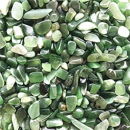 Qiaonnai ZD1226 50G 5-7 ממ טבעי ירוק ג'ספר ירקן אבן מלוטש רייקי צ'אקרה ריפוי גבישים אבנים טבעיות ומינרלים