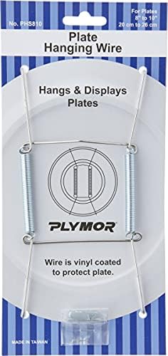 Plymor ויניל לבן גימור צלחת הניתן להשג, 6.125 H x 3 W x 0.5 D